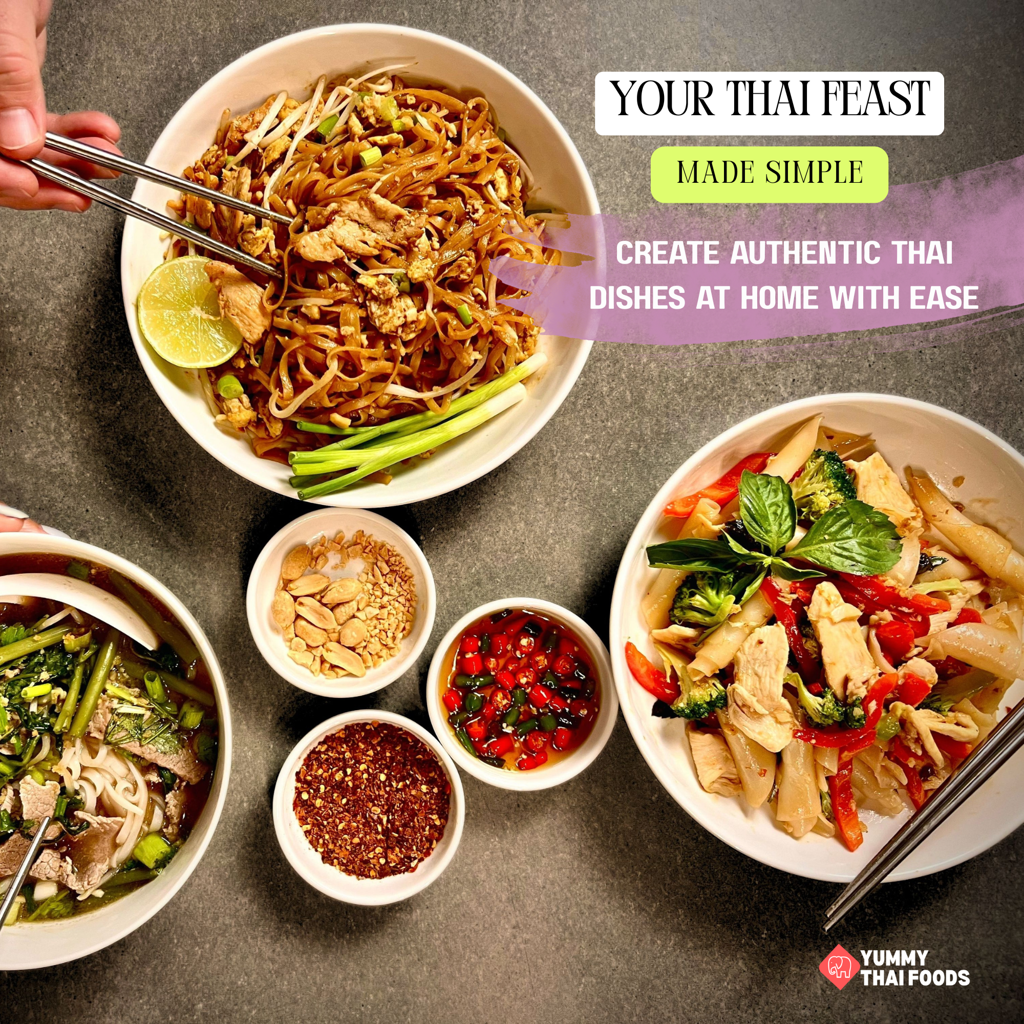 Ultimate Thai Noodle Sampler