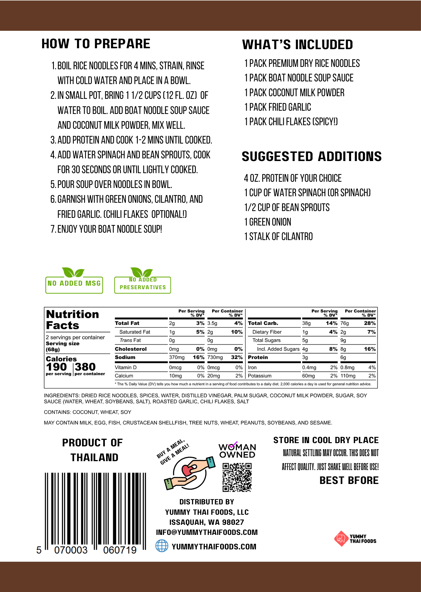 Boat Noodle Kit